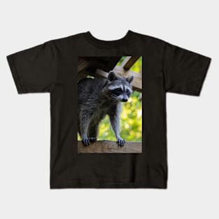 Pretty Raccoon Girl Kids T-Shirt